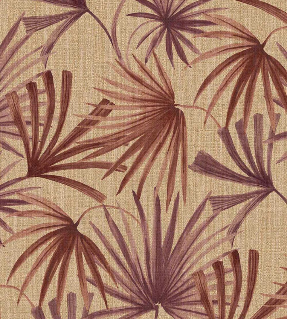Retro Palms Wallpaper by Eijffinger Red