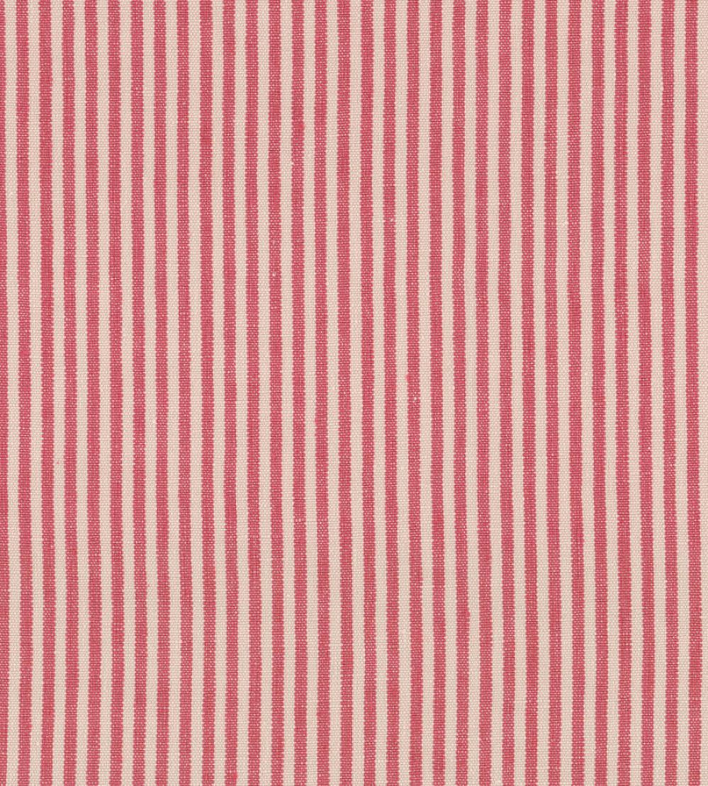 Rhubarb Stripe Fabric by MINDTHEGAP Red White