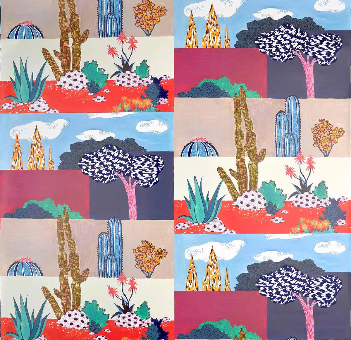 Riad Wallpaper by Pierre Frey in Multicolore (FP002001)