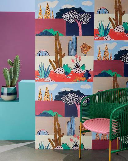 Riad Wallpaper by Pierre Frey shown in a room setting (view 2)