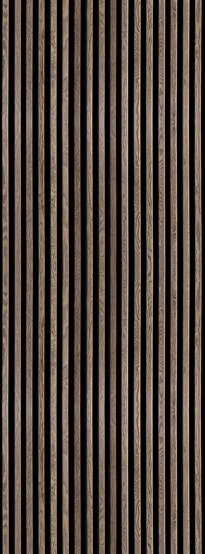 Rib Wood Oak mural by Rebel Walls