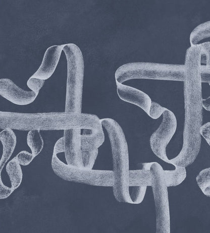 Ribbon Mural by Coordonne Lapislazuli