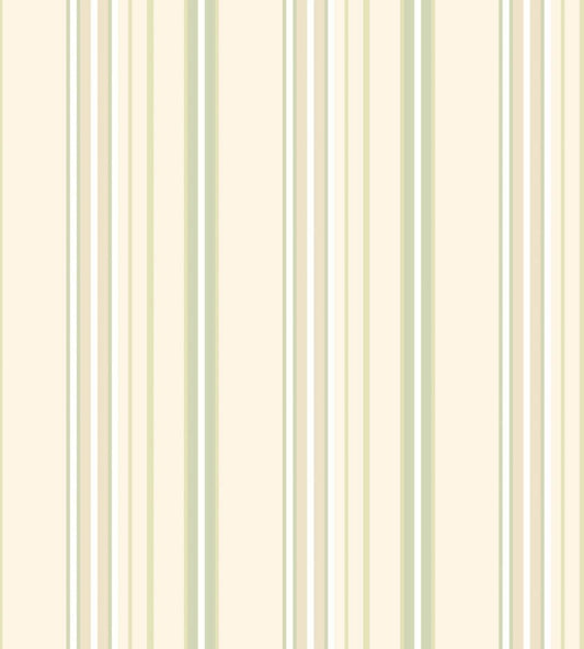 Ribbon Mix Stripe Wallpaper by Ohpopsi Fennel