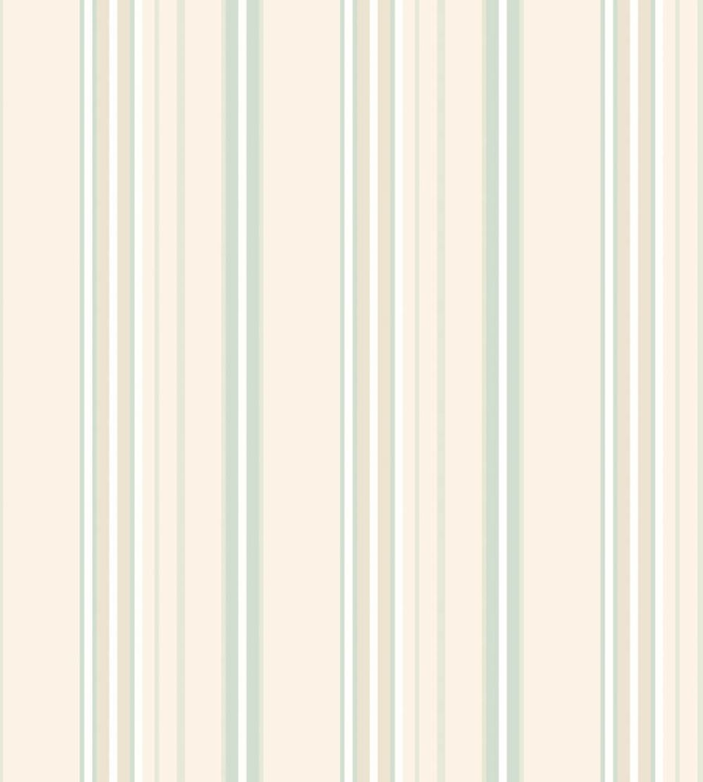Ribbon Mix Stripe Wallpaper by Ohpopsi Mint