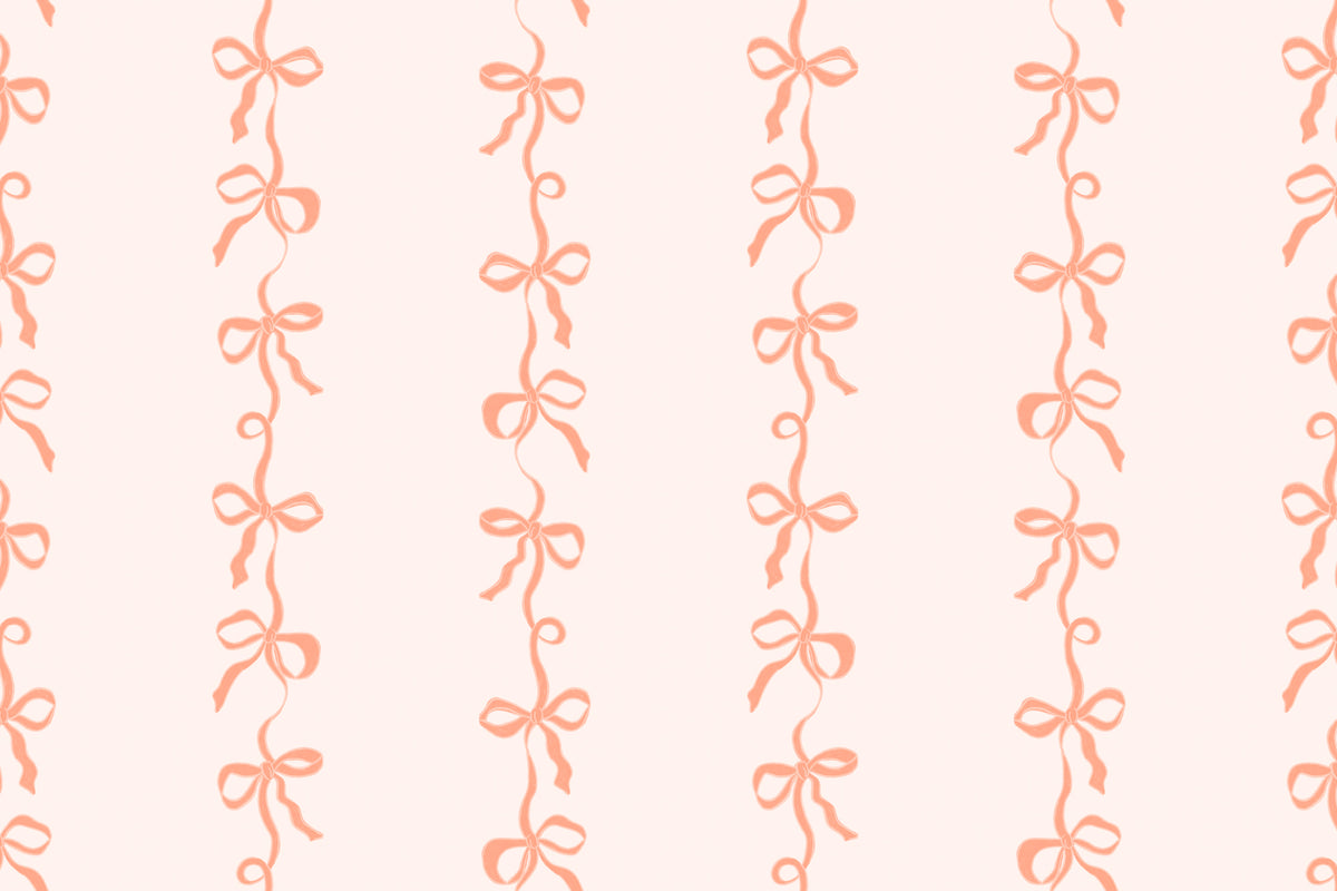 Ribbon Peach mural by Hovia