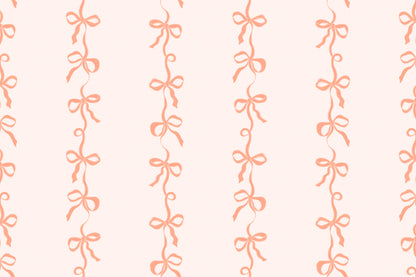 Ribbon Peach mural by Hovia