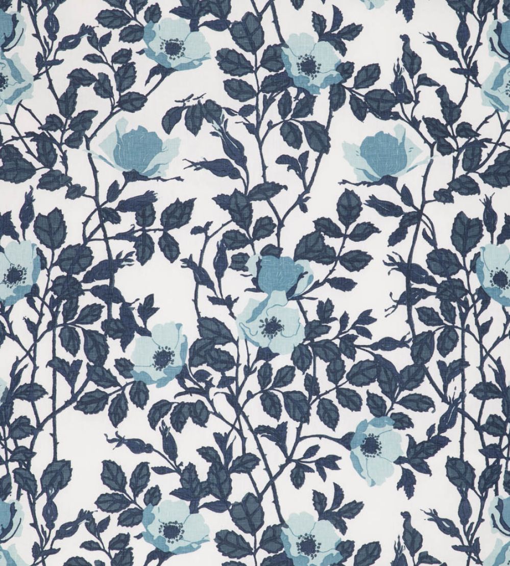 Richmond Fabric by Christopher Farr Cloth Dark Indigo