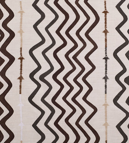 Rick Rack Fabric by Christopher Farr Cloth Chocolate