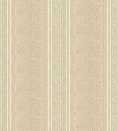 Rita Stripe Wallpaper by Josephine Munsey Blush and Soft Olive