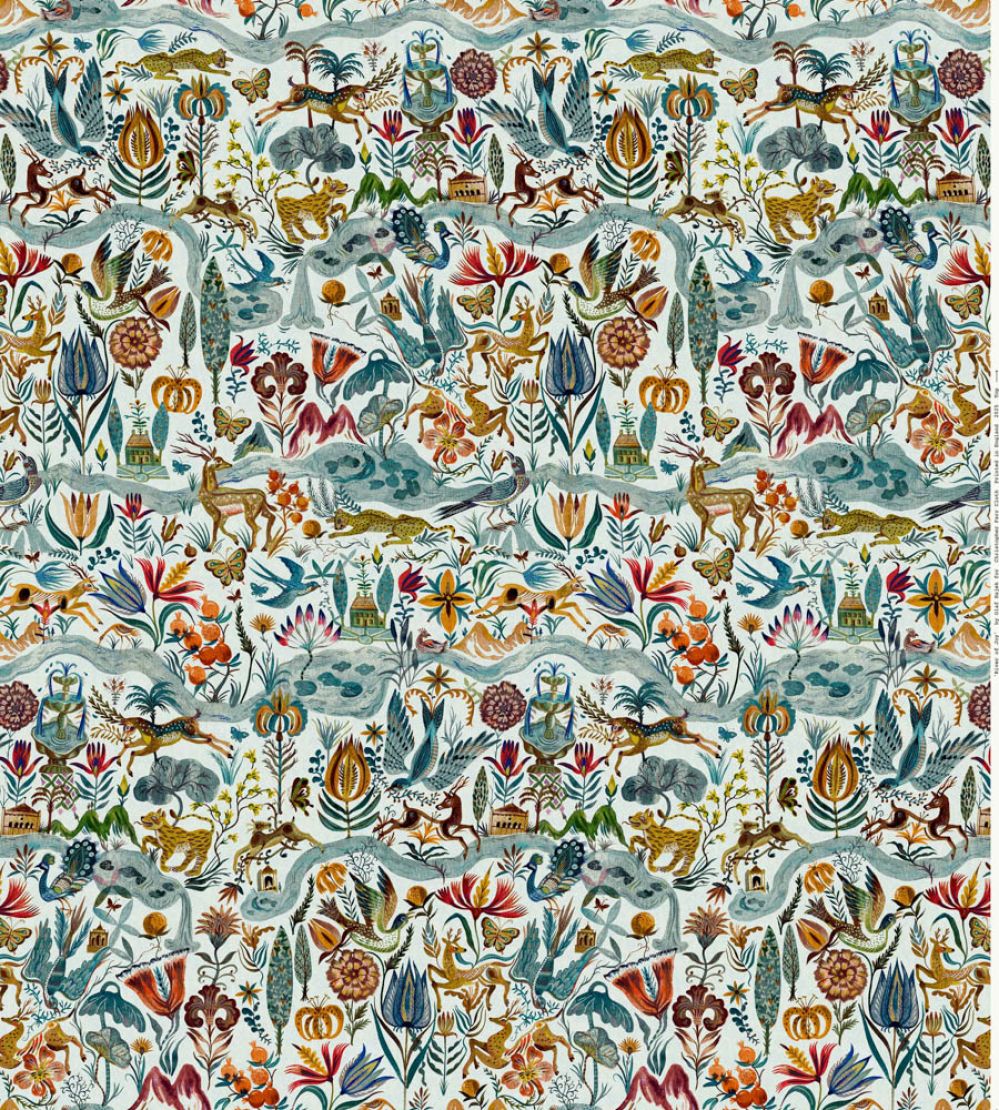 River of Joy Wallpaper by Christopher Farr Cloth Cobalt