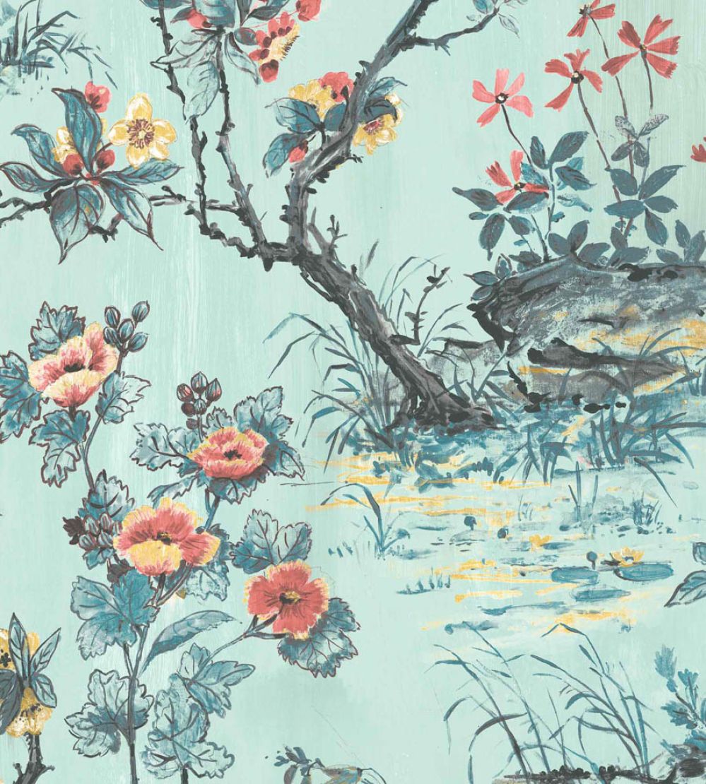 Rivington Wallpaper by Woodchip & Magnolia Neo Mint