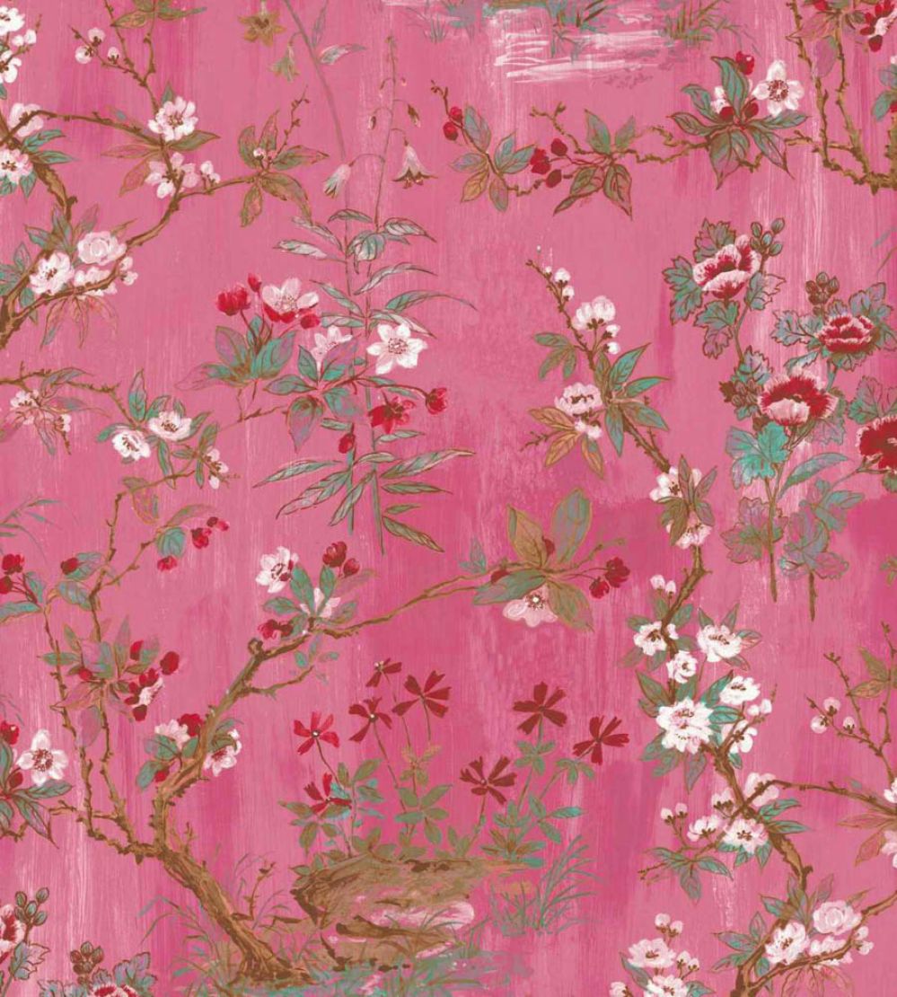 Rivington Wallpaper by Woodchip & Magnolia Pink