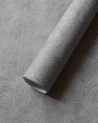 Riz wallpaper by Coordonné in Acier, shown in a styled room