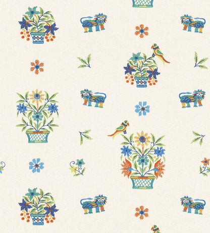 Roar Stitch Wallpaper by GP & J Baker Jewel