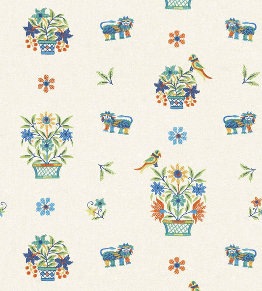 Roar Stitch Wallpaper by GP & J Baker Jewel