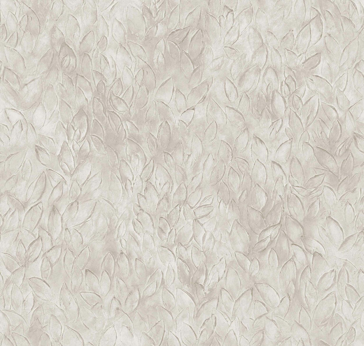Rob Leaves wallpaper by Coordonné in Dune, flat pattern view