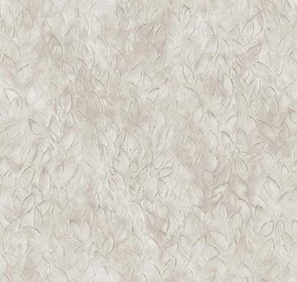 Rob Leaves wallpaper by Coordonné in Dune, flat pattern view