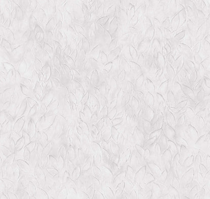 Rob Leaves wallpaper by Coordonné in Ice, flat pattern view