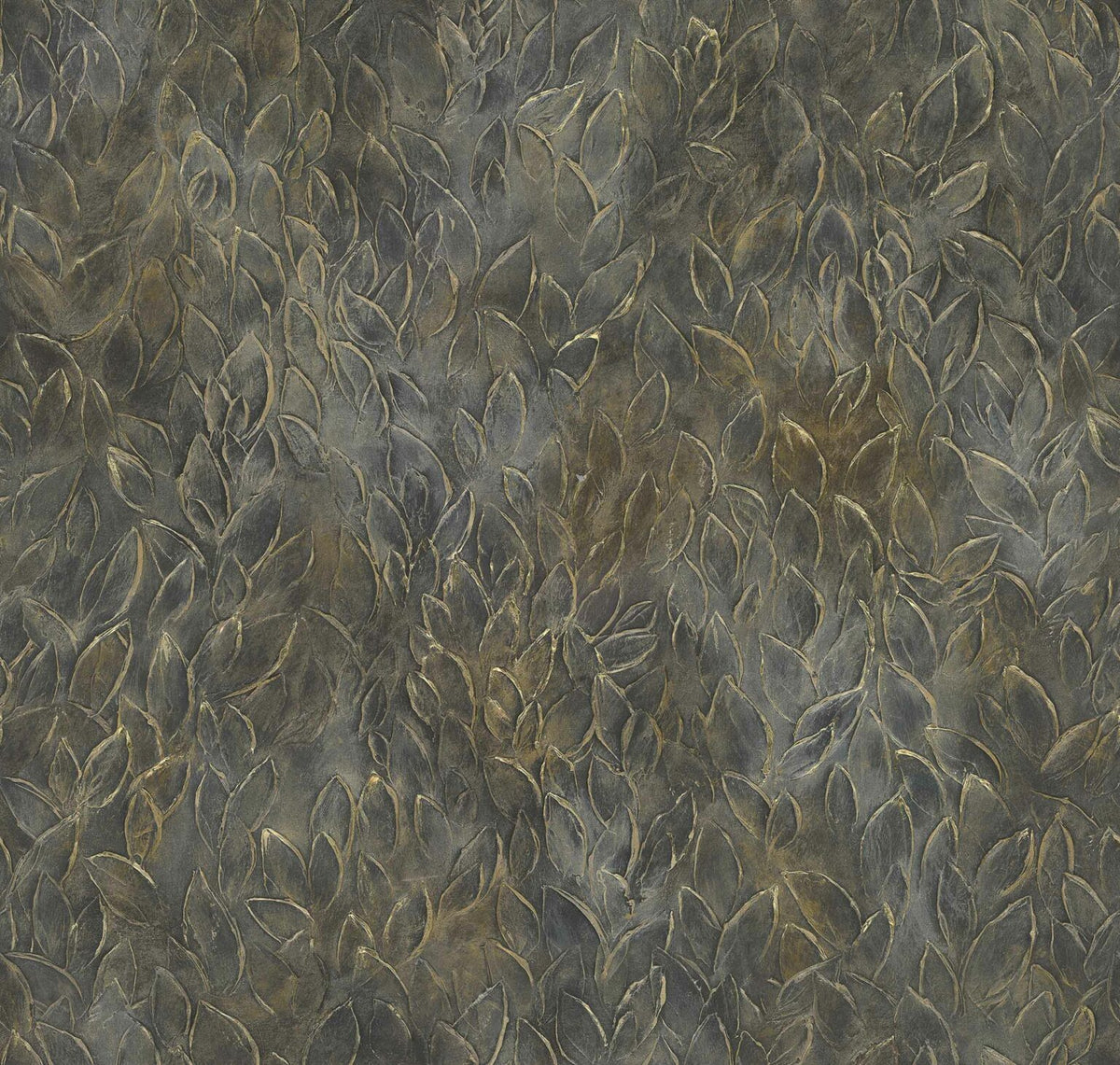 Rob Leaves wallpaper by Coordonné in Quartz, flat pattern view