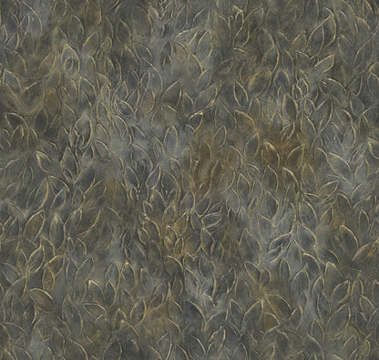 Rob Leaves wallpaper by Coordonné in Quartz, flat pattern view
