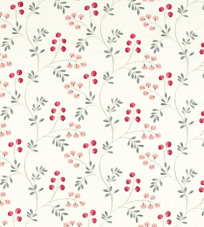 Rochelle Fabric by Clarke & Clarke Blush/Raspberry