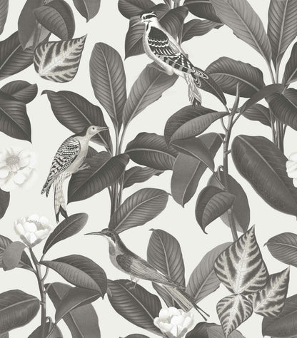 Rocio wallpaper by Coordonné in Arroz, flat pattern view