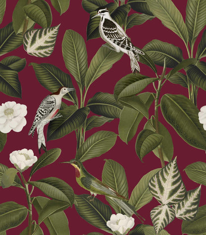 Rocio wallpaper by Coordonné in Grana, flat pattern view