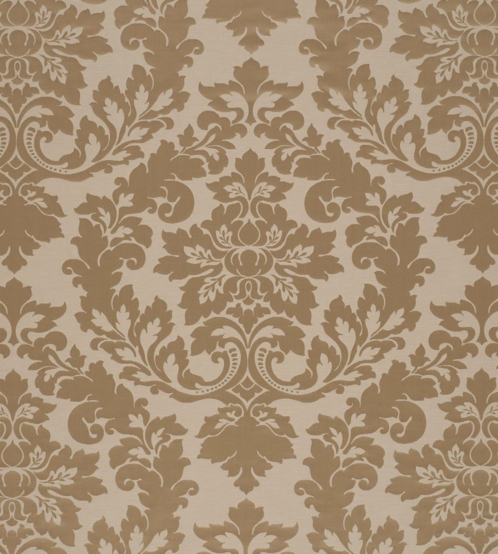 Rococo Damask Fabric by James Hare Sultan Gold