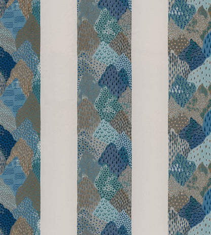 Rolling Hills Fabric by Travers Blue