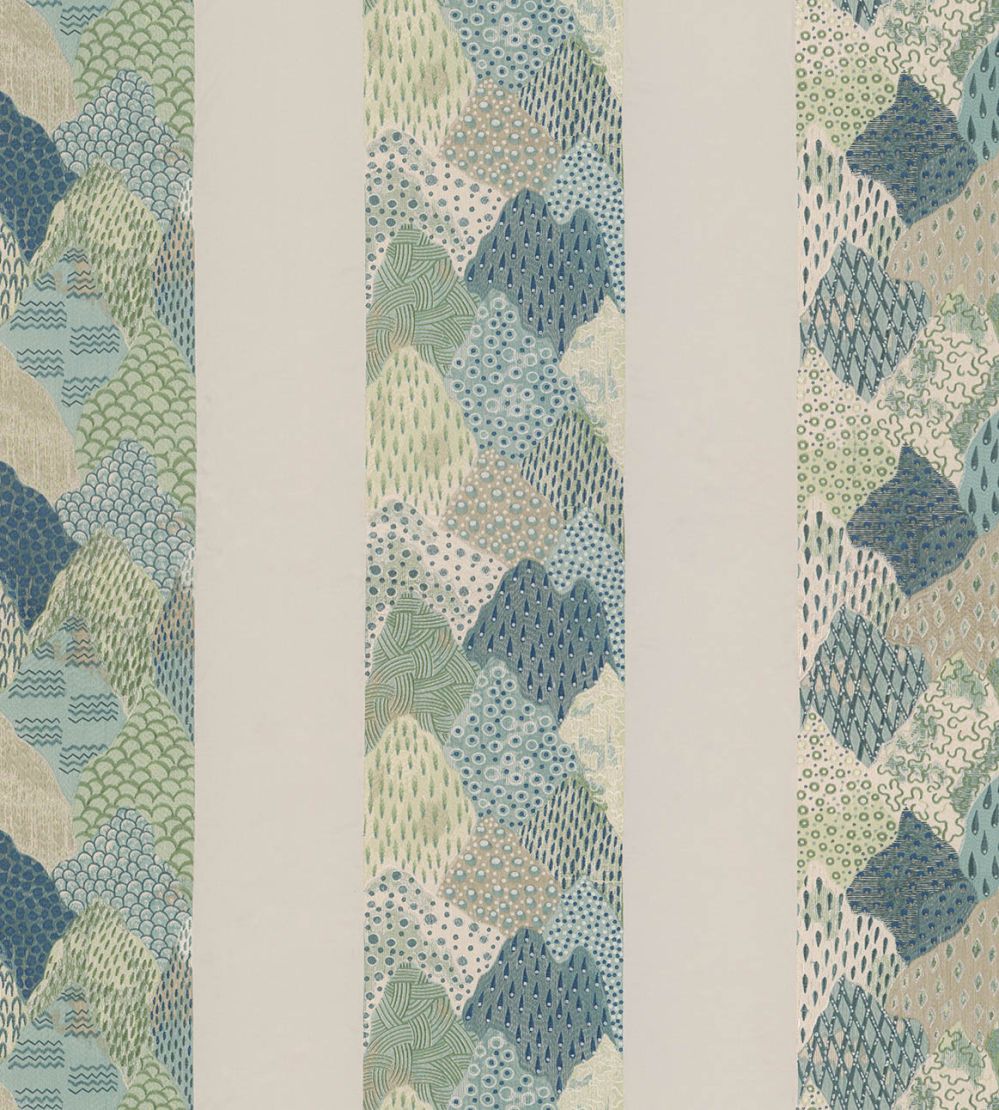 Rolling Hills Fabric by Travers Pale Blue