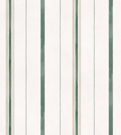 Rolling Stripes Wallpaper by Coordonne Mint