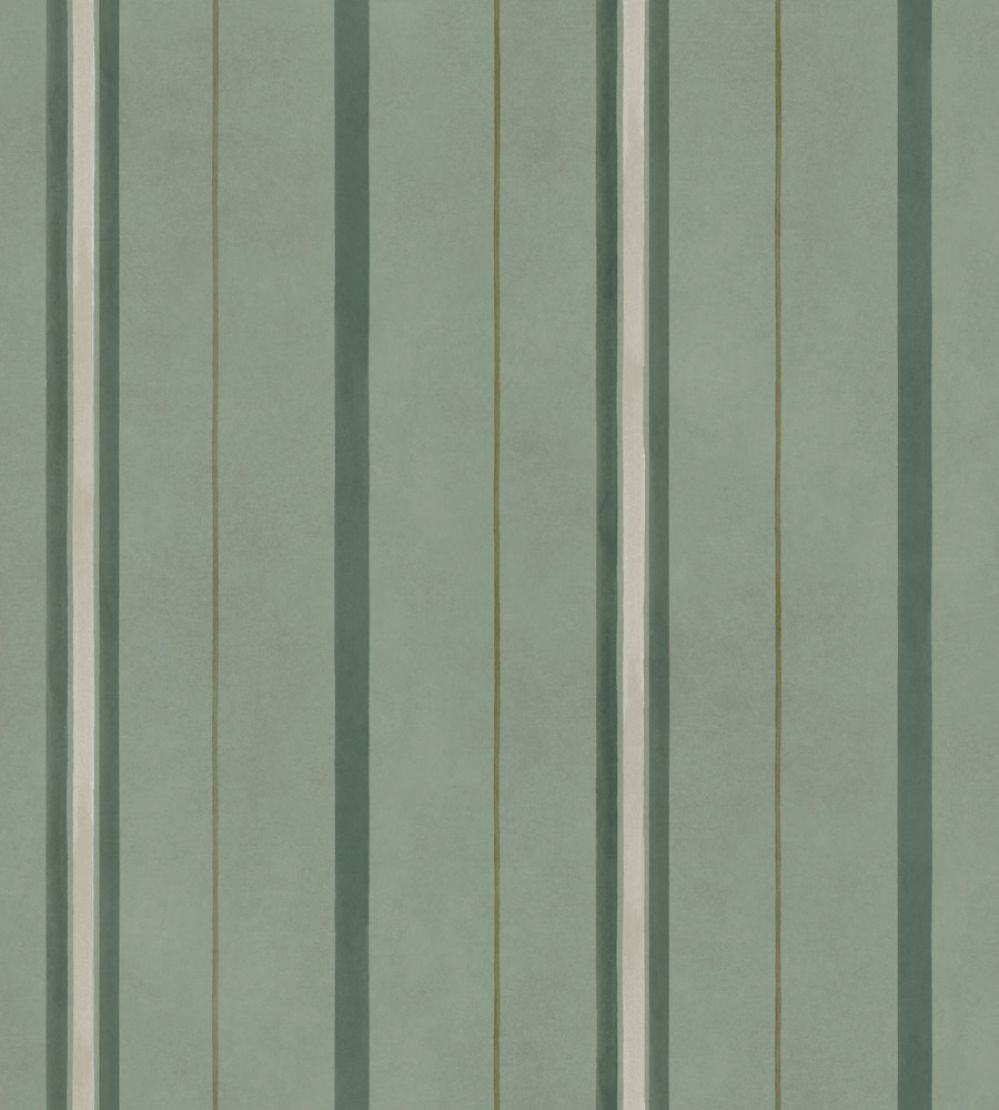 Rolling Stripes Wallpaper by Coordonne Sage