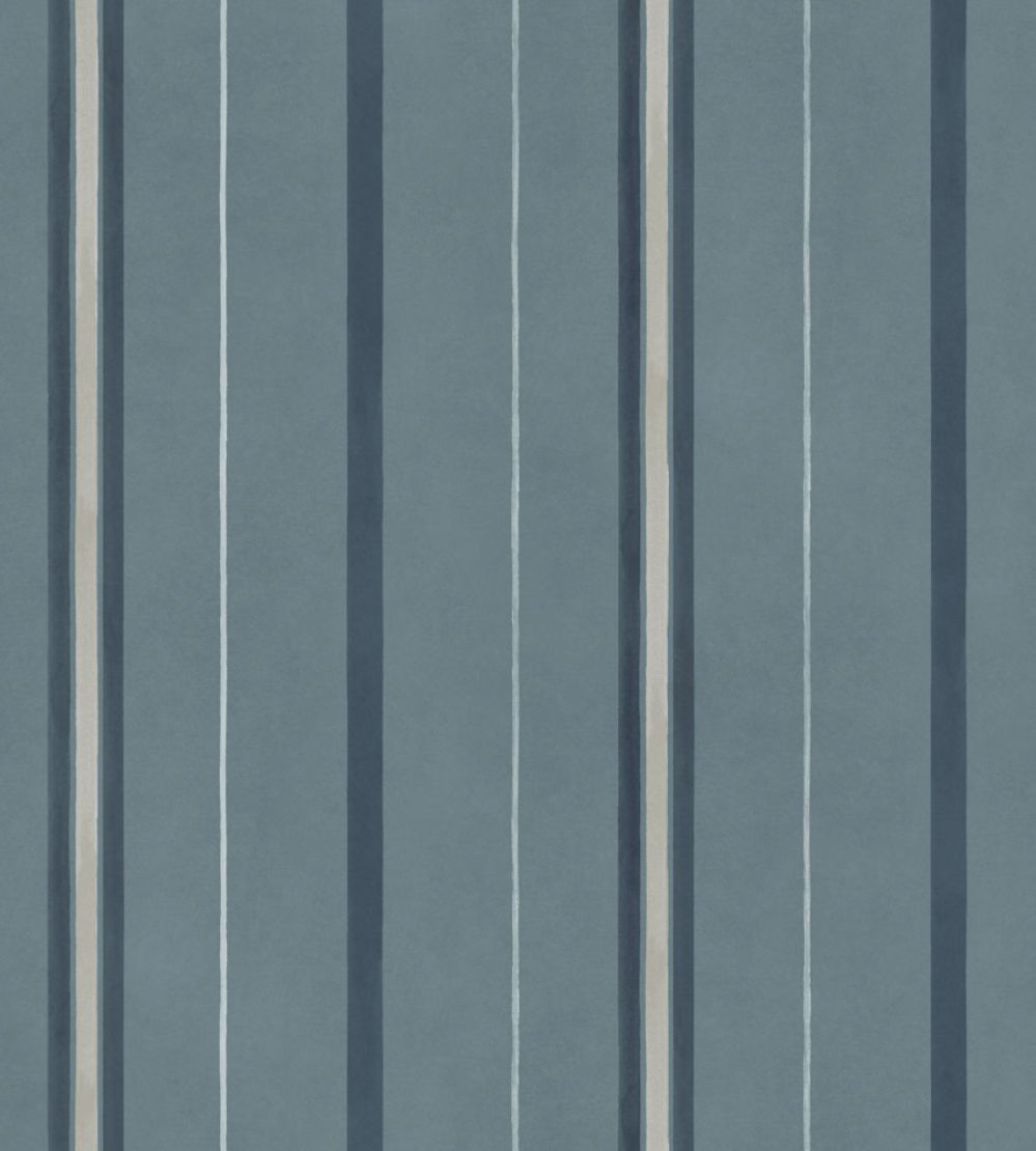 Rolling Stripes Wallpaper by Coordonne Sapphire