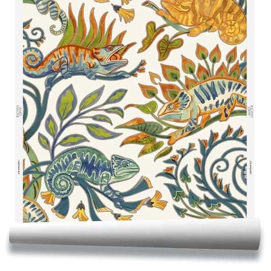 Limonar Wallpaper by James Malone in Blu (70162)
