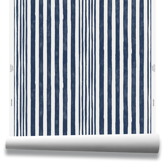 Maia Wallpaper by James Malone in Blue (70132)