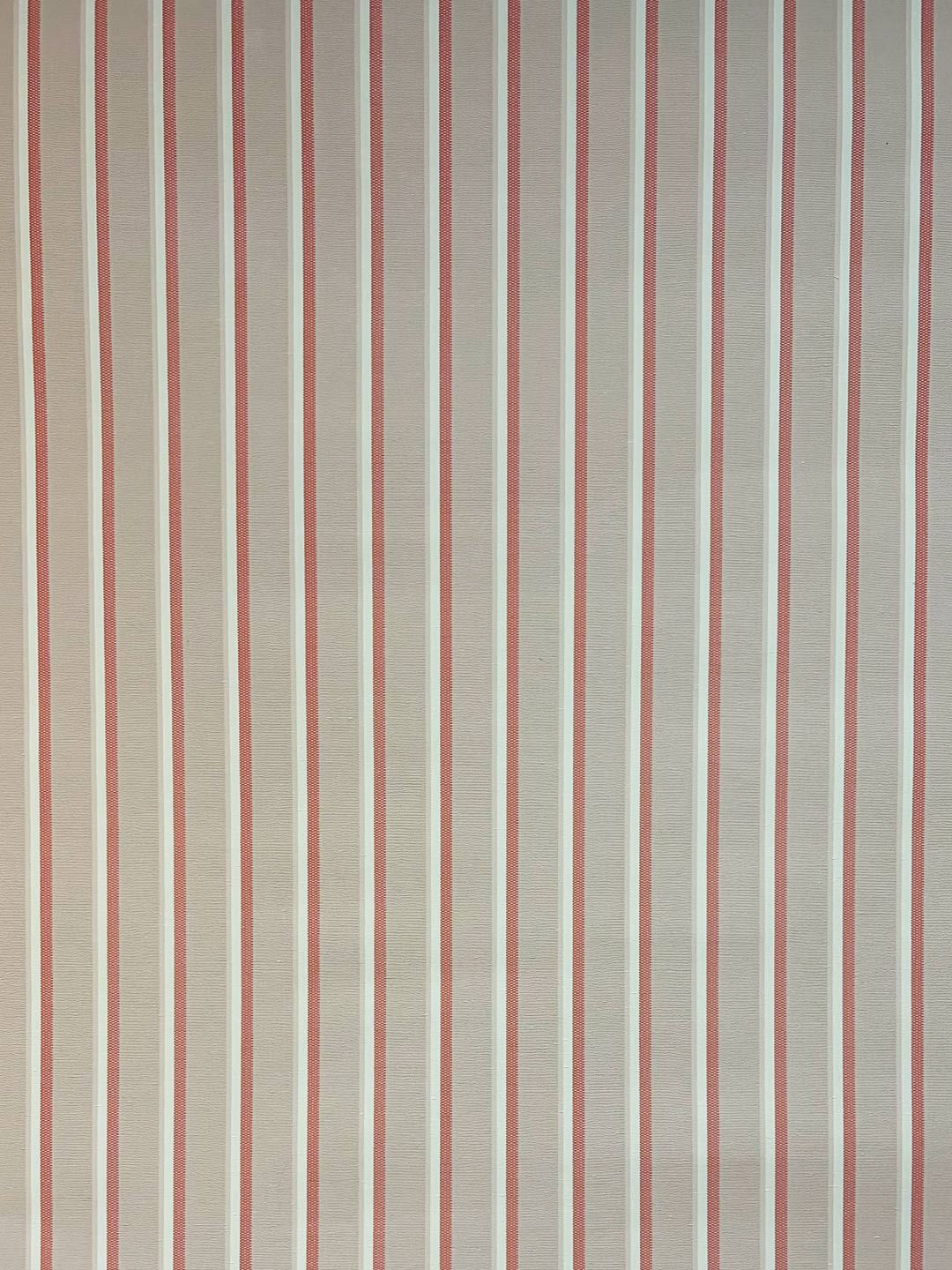 Romeo Stripe Wallpaper by Watts 1874 in Crema Romana - Lumi Silk