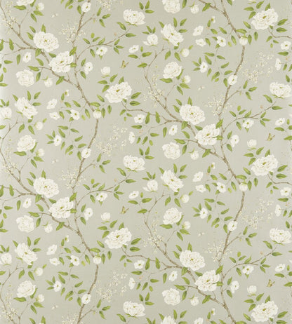 Romey's Garden Wallpaper by Zoffany Silver