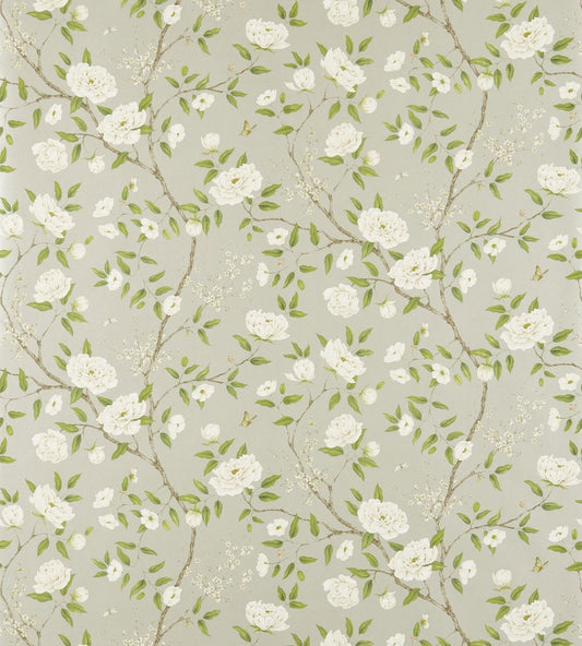 Romey's Garden Wallpaper by Zoffany Silver