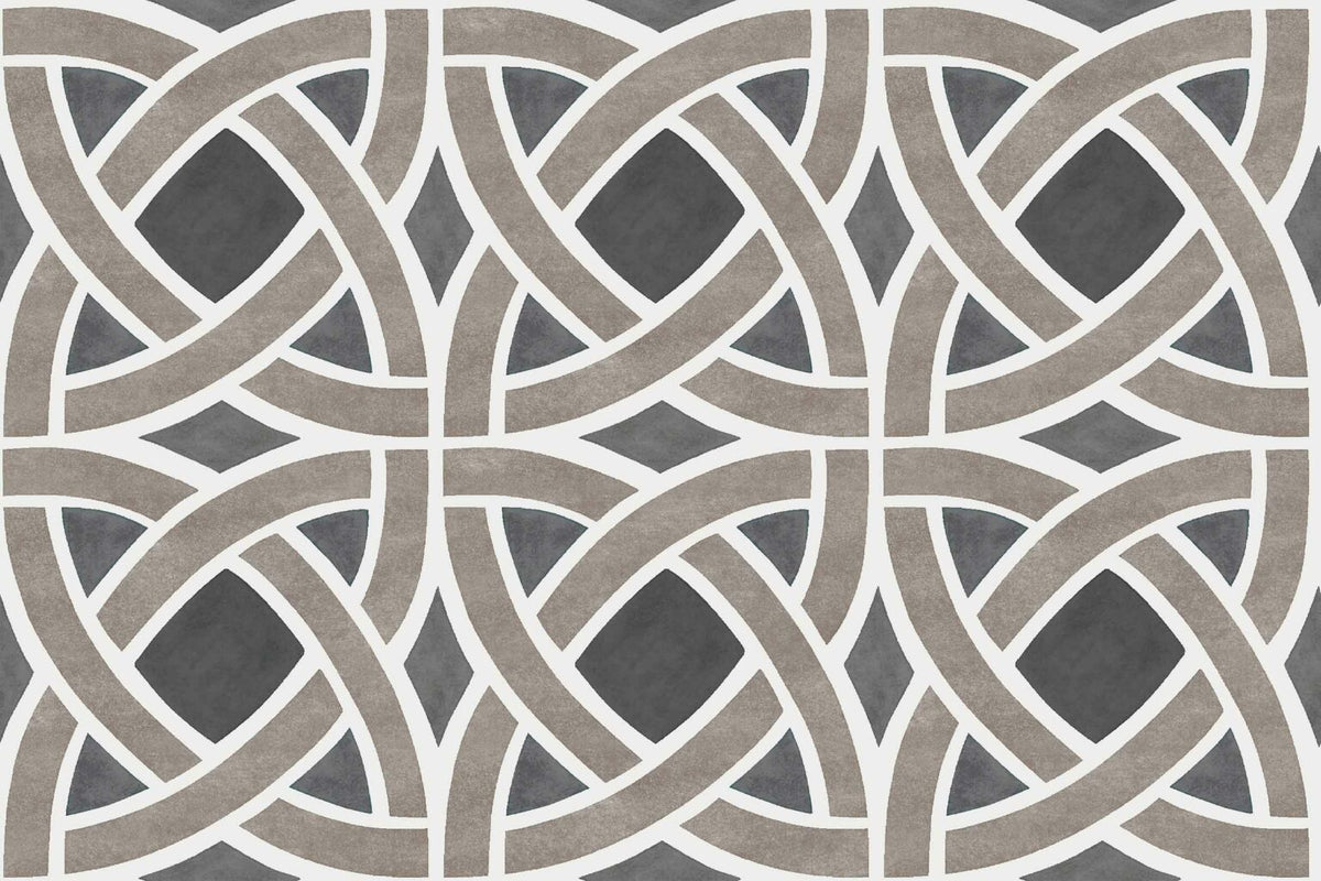 Roots wallpaper by Coordonné in Carbón, flat pattern view