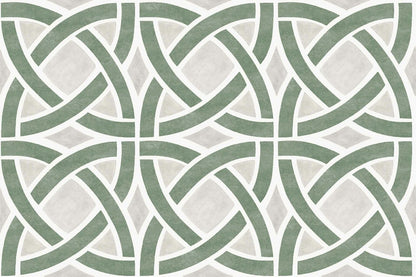 Roots wallpaper by Coordonné in Menta, flat pattern view