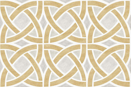 Roots wallpaper by Coordonné in Ocre, flat pattern view