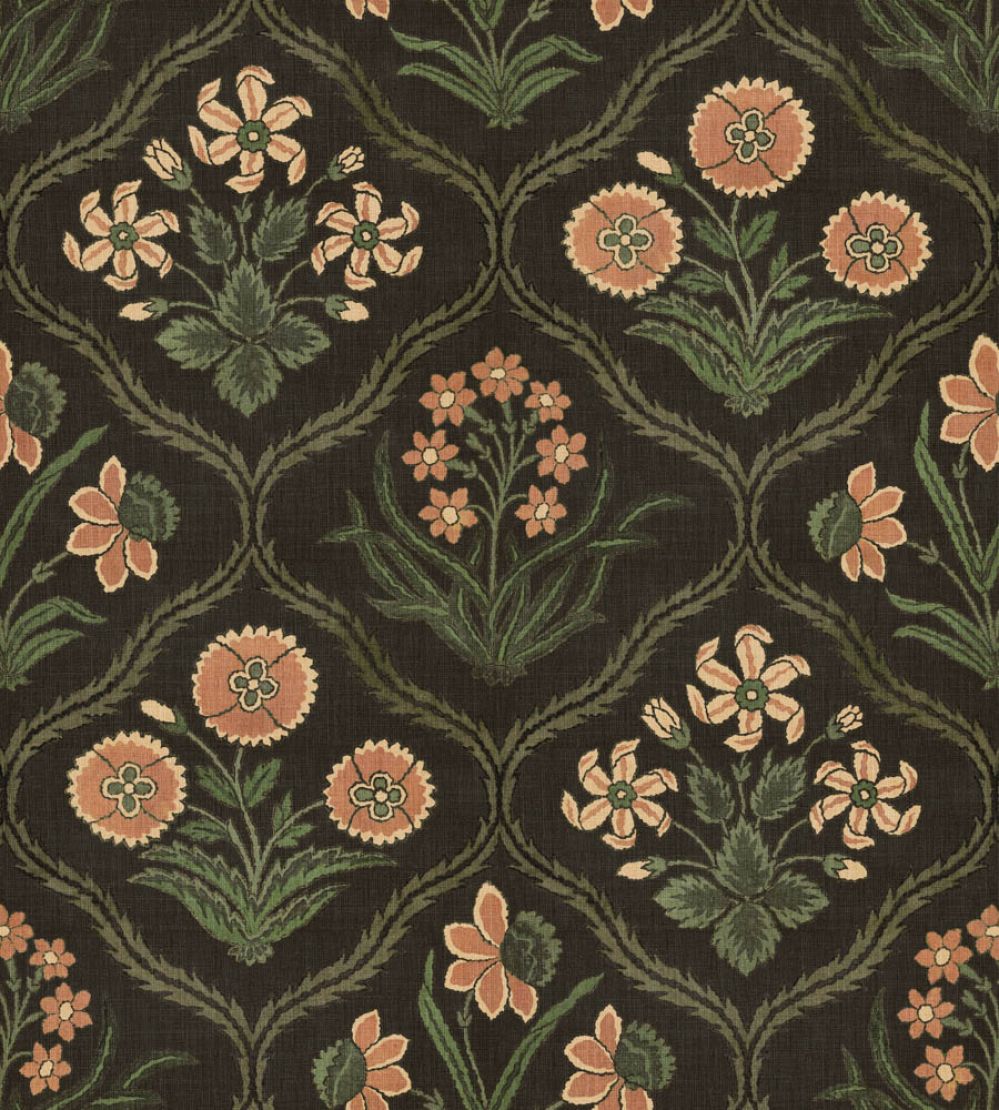 Rosa Wallpaper by Sandberg Charcoal
