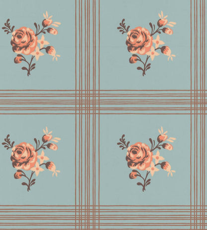 Rose Wallpaper by Langelid Von Bromssen Dala Blue