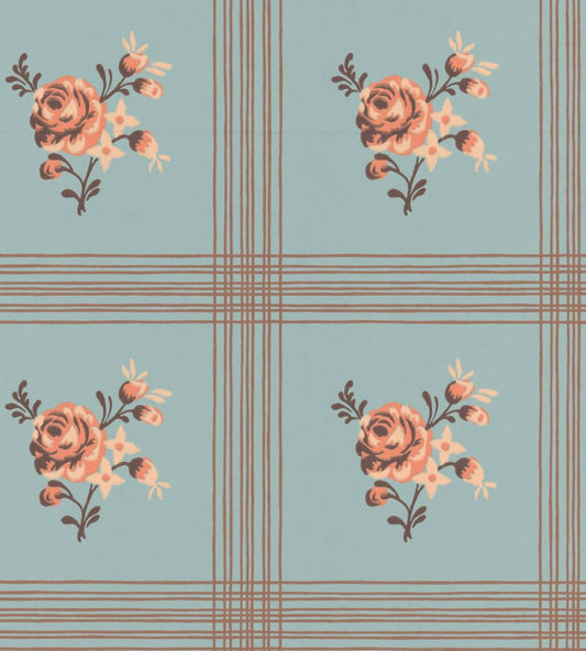 Rose Wallpaper by Langelid Von Bromssen Dala Blue