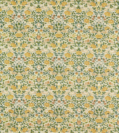 Rose Fabric by Morris & Co Weld/Leaf Green
