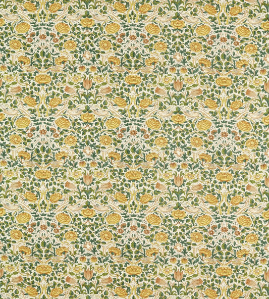 Rose Fabric by Morris & Co Weld/Leaf Green