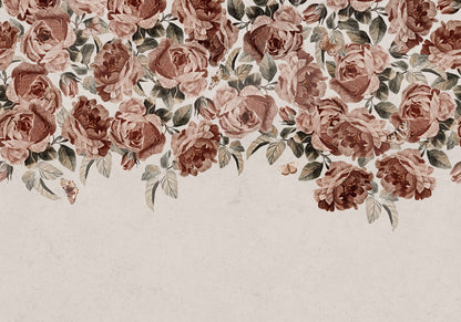 Rose Plenty Pink mural by Rebel Walls