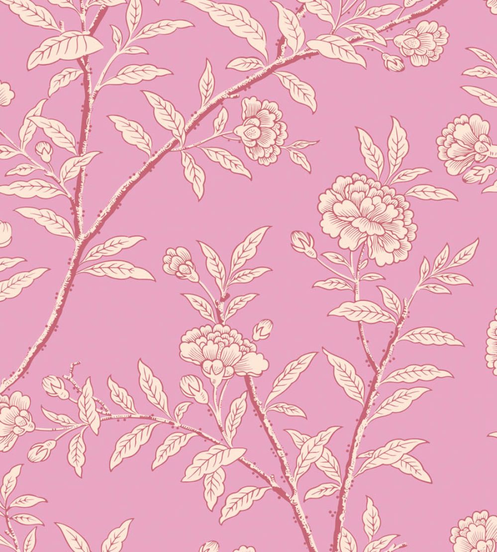 Roseberry Wallpaper by Cole & Son Fuchsia