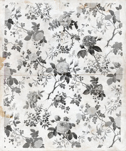 Rosegarden Black mural by Rebel Walls