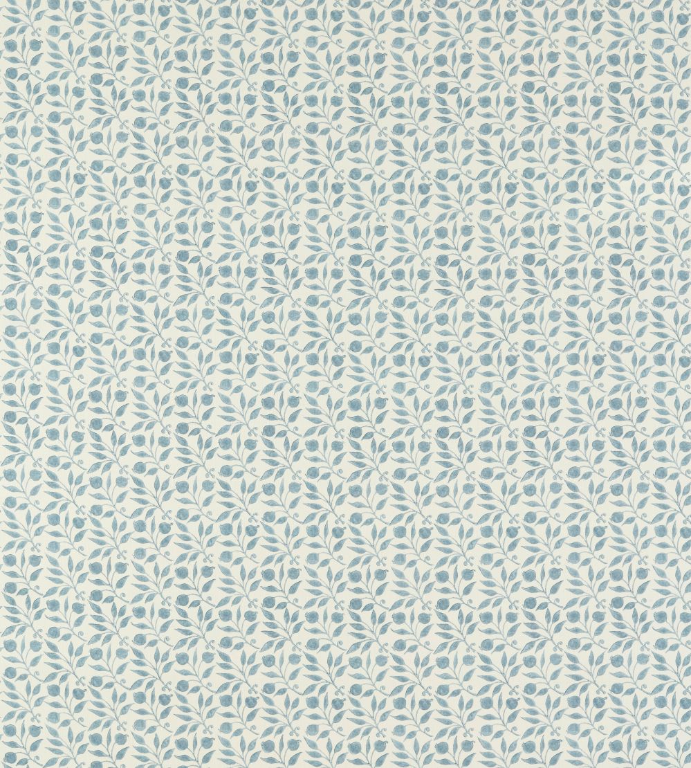 Rosehip Outdoor Fabric by Morris & Co Mineral Blue